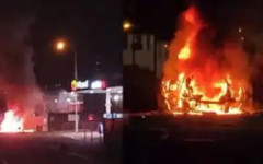 Кола бомба експлодира пред полицейски участък в Северна Ирландия