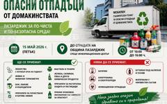 Община Пазарджик се включва в националната кампания за събиране на опасни отпадъци от домакинствата