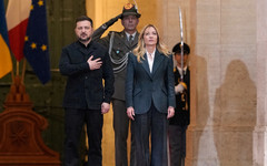 Зеленски пристигна в Рим за преговори с Джорджа Мелони