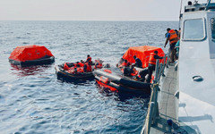 Над 200 членове на екипажите на два ирански военни кораба, спасени от Шри Ланка, са се завърнали в страната си