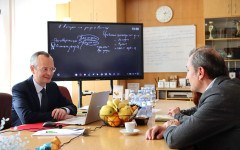 Министърът на здравеопазването Михаил Околийски и кметът на Благоевград Методи Байкушев в диалог за подобряване качеството на здравеопазването