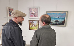 Утвърдени имена и млади творци участват в изложбата "Пролетен салон", открита в Ямбол