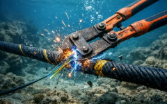Щрак и край: дълбоководна резачка прекъсва интернет кабелите