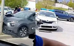 Тежка катастрофа с полицейска кола в София