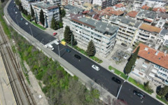 Дъждът спря ремонта на бул. "Иван Вазов" в Бургас