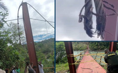 В Колумбия се срина мост на церемонията по откриването му