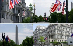 Австралийски знамена бяха окачени във Вашингтон за крал Чарлз III