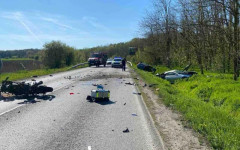 Катастрофа до Цар Калоян, румънски моторист е загинал, петима пострадали в две коли