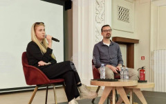 Васил Попов за първи път гостува в Перник, където представи новата си книга "Аждер"