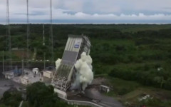 На френския космодрум Куру взривиха стартовата площадка за изстрелване на ракетите "Союз"