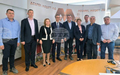 Служебният министър Трайчо Трайков разгледа новата топкова мелница в обогатителната фабрика на "Асарел-Медет" АД в Панагюрище