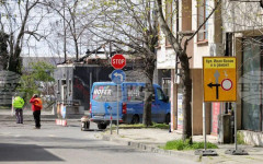 Дъжд забавя ремонта на бул. "Иван Вазов" в Бургас, част от трасето на Джиро д'Италия