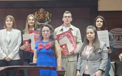 В Хасково бяха отличени гимназистите в първия регионален конкурс за есе, посветено на ролята и значението на правовия ред и правовата държава
