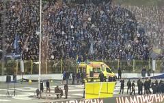 Линейка откара фен на Левски в болница след мача с Лудогорец