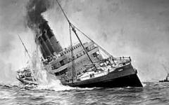 7 май 1915 г. Германско торпедо потапя кораба Лузитания
