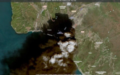 Гняс, чернота и мръсотия: Огромни петролни петна в Черно море при Туапсе (САТЕЛИТНИ СНИМКИ)