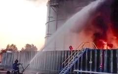 Съоръжение в руската Пермска област гори след украинска атака с дрон