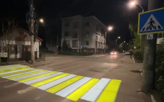 Пешеходните пътеки влизат в лазерната ера в наша съседка